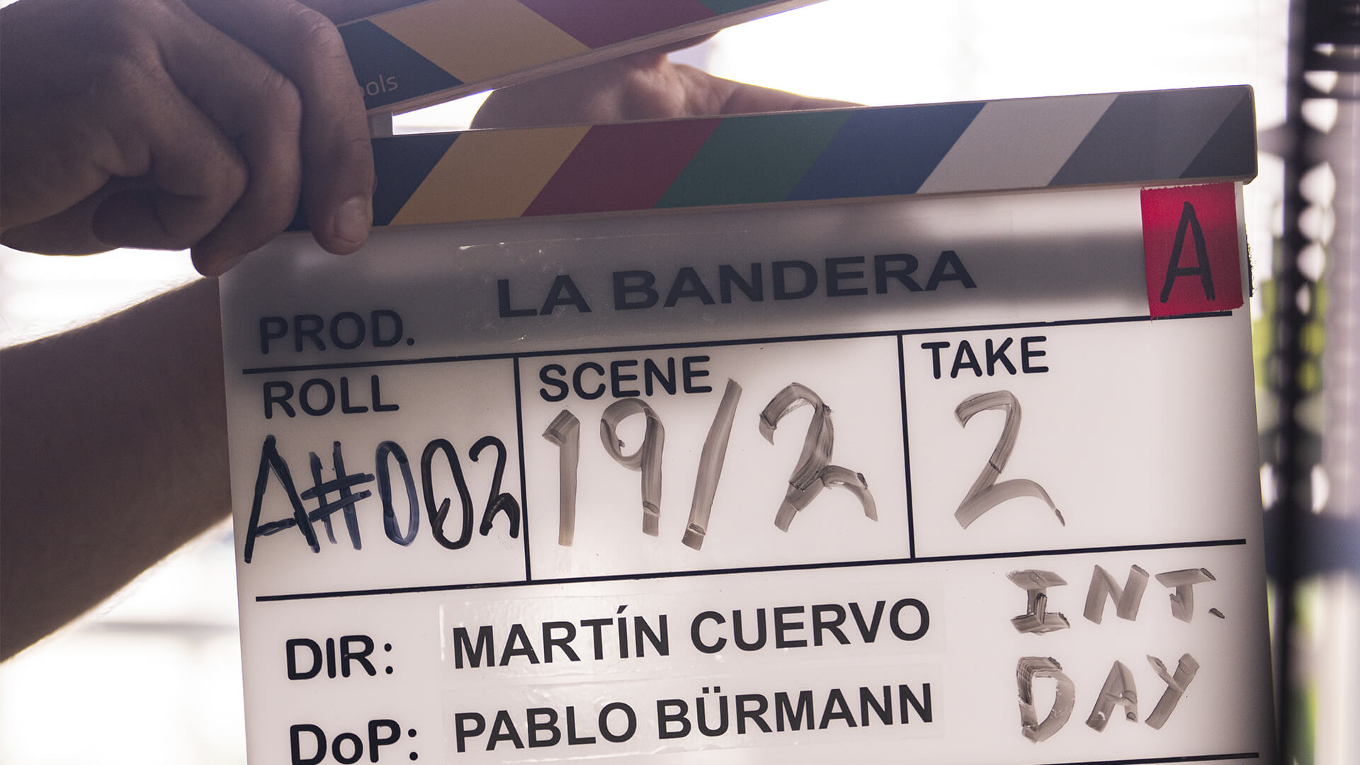Rodaje "La bandera"