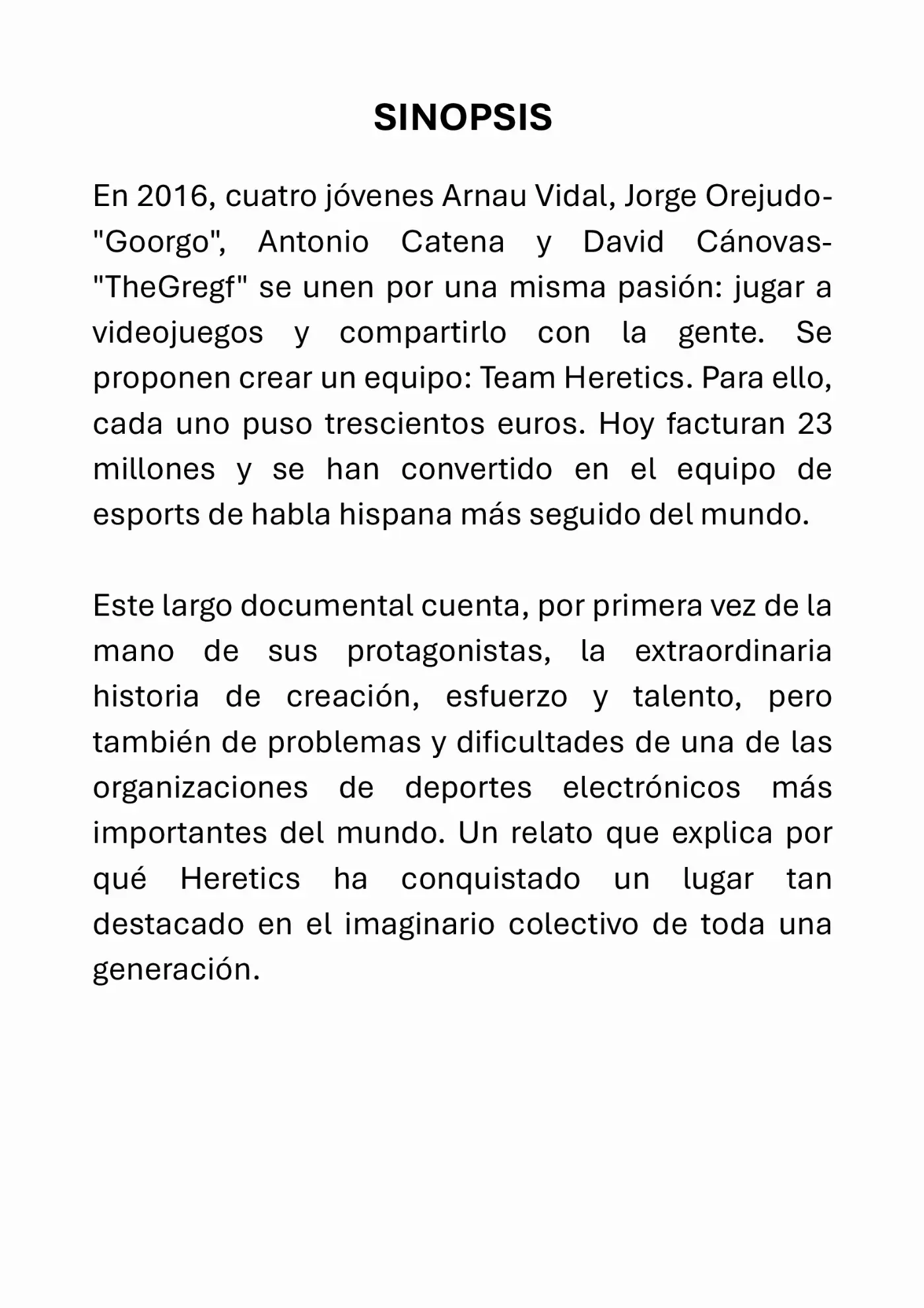 Página 3 del dossier